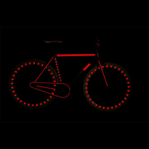 RydeSafe Reflective Bike Decals Modular LARGE (Rot)