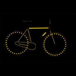 RydeSafe Reflective Bike Decals Modular LARGE (Yellow)