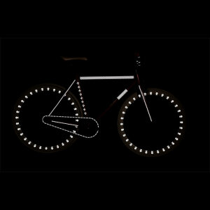 RydeSafe Reflective Bike Decals Modular LARGE (Schwarz)