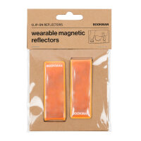 BOOKMAN Magnetic Clip-On Reflectors (orange, 2 pcs.)