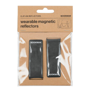 BOOKMAN Magnetic Clip-On Reflectors (black, 2 pcs.)