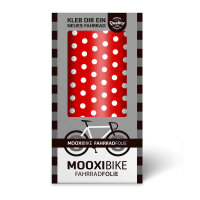 MOOXIBIKE Adhesive Bicycle Film &quot;Polka Dots&quot; (red)