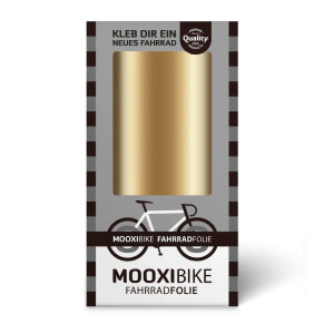 MOOXIBIKE Fahrradfolie Gold Metallic Gl&auml;nzend