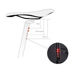 LightSKIN LED Seatpost / Rear Light
