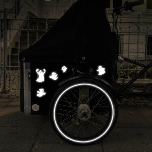 MooxiBike reflective Cargo Bike Sticker&quot;Ghosts &amp; Chains&quot; (12 pcs.)
