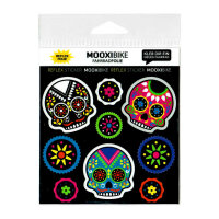 MOOXIBIKE Reflex-Aufkleber Dia de muertos