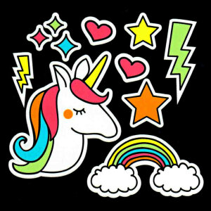 MooxiBike reflective Stickers "Unicorn, Stardust and...