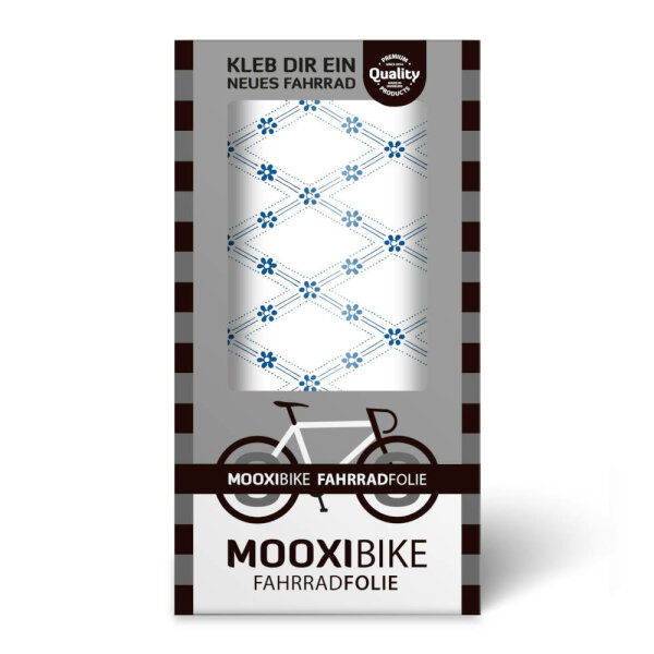 MOOXIBIKE Adhesive Bicycle Film "Delft Light Blau"
