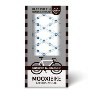 MOOXIBIKE Fahrradfolie Fliesenmuster Delft Blau