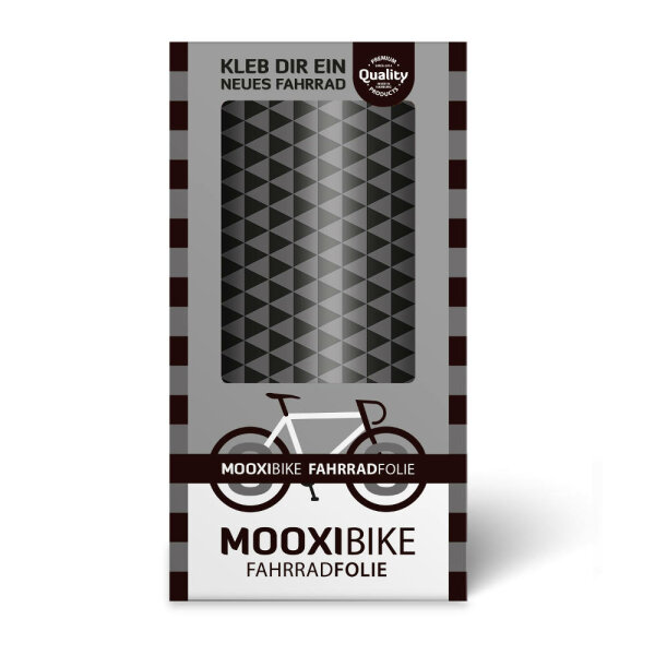 MOOXIBIKE Fahrradfolie Graue Dreiecke