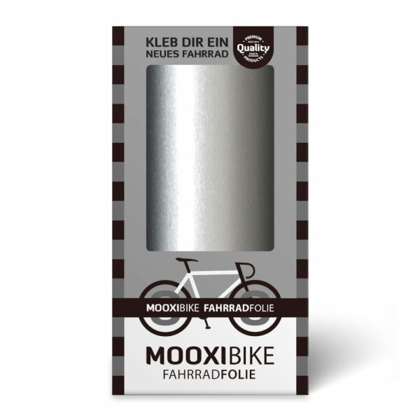 MOOXIBIKE Fahrradfolie Silver Surfer (Silber, Gl&auml;nzend)