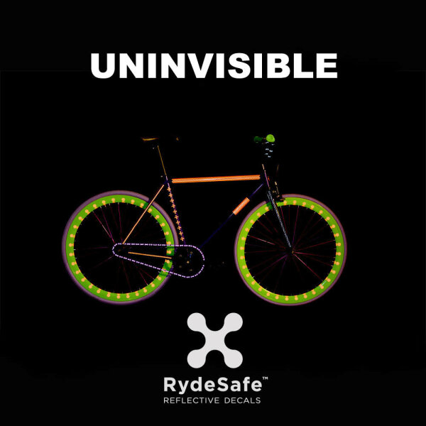 Reflektierende, hexagonale Fahrrad-Sticker von RydeSafe, 13,90 €