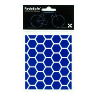 RydeSafe Reflektierende Aufkleber Hexagon SMALL (Blau)