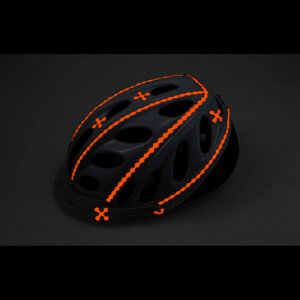 RydeSafe Reflective Stickers Hexagon SMALL (Orange)