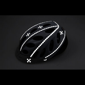 RydeSafe Reflective Stickers Hexagon SMALL (White / Silver)