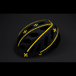 RydeSafe Reflective Stickers Hexagon LARGE (Yellow)