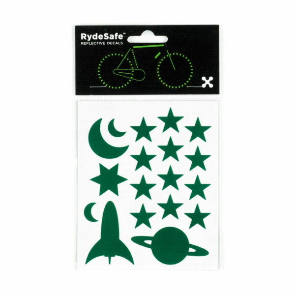 RydeSafe Reflective Stickers Outer Space (Green)