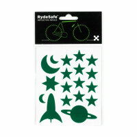 RydeSafe Reflective Stickers Outer Space (Green)