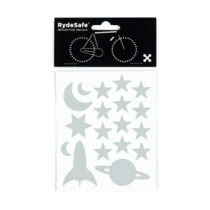 RydeSafe Reflective Stickers Outer Space (Silver / White)
