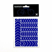 RydeSafe Reflective Stickers Chevron SMALL (Blue)