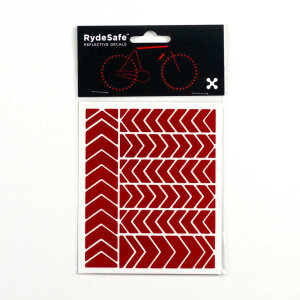 RydeSafe Reflektierende Aufkleber Chevron SMALL (Rot)