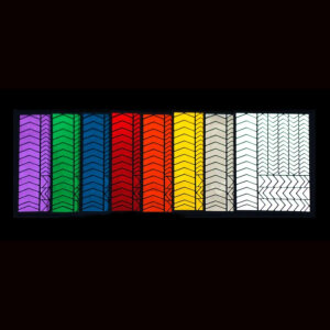 RydeSafe Reflective Stickers Chevron LARGE (127 Pcs.)