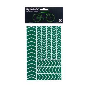 RydeSafe Reflektierende Aufkleber Chevron LARGE (Grün)