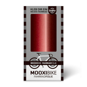 MOOXIBIKE Fahrradfolie Weinrot Metallic Glänzend