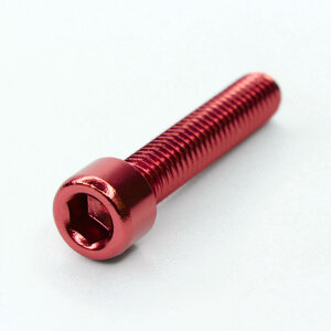 KustomCaps Colored Headset Cap Bolt (Red)