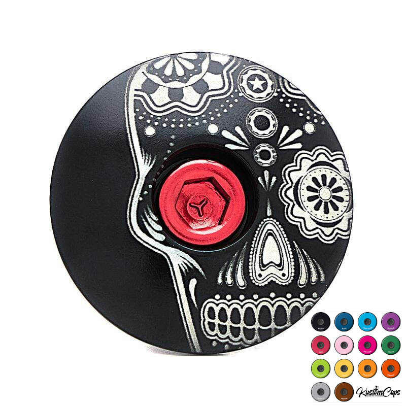 KustomCaps Ahead Steuersatz Kappe Sugar Skull, 13,90 €