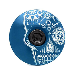 KustomCaps Headset Cap Sugar Skull (Blue)
