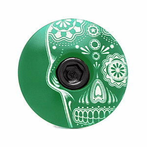 KustomCaps Ahead Steuersatz Kappe Calavera (Grün)