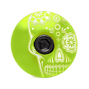 KustomCaps Headset Cap Sugar Skull (Light Green)