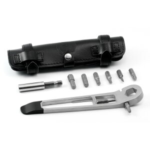 FULL WINDSOR "The Nutter" Cycle Multi Tool incl.Leather Pouch (Black)