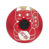 KustomCaps Headset Cap Lucky Cat Maneki-neko (Red)