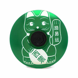 KustomCaps Headset Cap Lucky Cat Maneki-neko (Green)