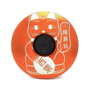 KustomCaps Headset Cap Lucky Cat Maneki-neko (Orange)
