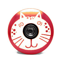 KustomCaps Ahead Steuersatz Kappe Fancy Cat (Rot)