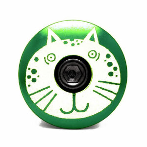 KustomCaps Headset Cap Fancy Cat (Green)