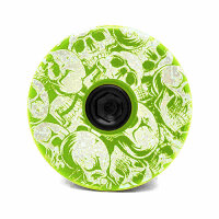 KustomCaps Headset Cap Multi Skulls (Light Green)