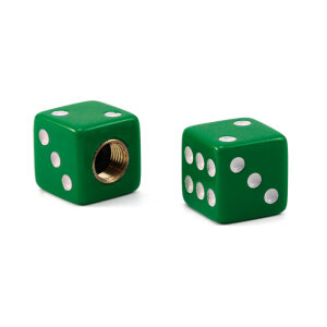 Valvecaps "Cube / Dice" (Green, 2 pcs.)