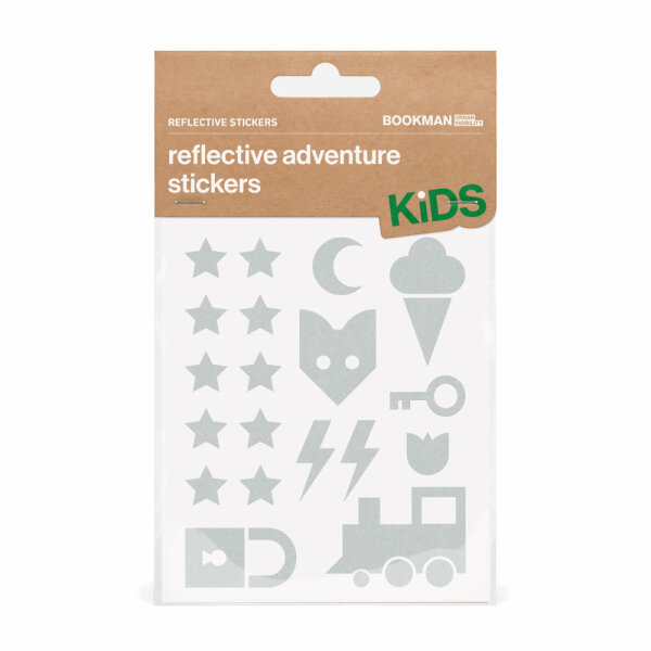 BOOKMAN Reflective Stickers Kids Adventure (Silver)