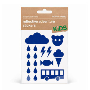 BOOKMAN Reflective Stickers Kids Adventure (Blue)