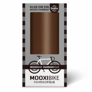 MOOXIBIKE Fahrradfolie Braun Metallic Gl&auml;nzend