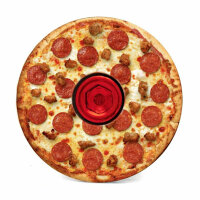 KustomCaps Full Color Headset Cap Pizza (Meat / Veggie)