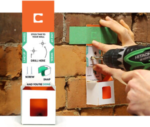 CLUG "Roadie" Bike Mount (White/Blue)