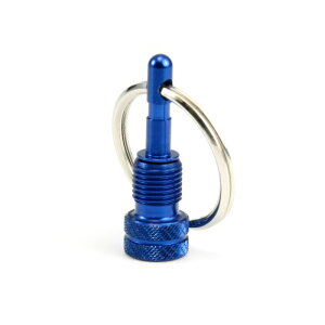 Valve Adapter (SV/AV) with Key Ring (Blue)