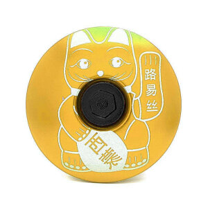 KustomCaps Headset Caps Lucky Cat Maneki-neko (Gold)
