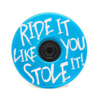 KustomCaps Ahead Steuersatz Kappe Ride it like you stole it (Hellblau)