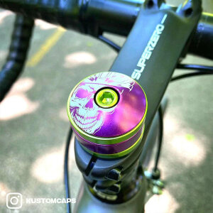 KustomCaps Headset Cap Cycling Skull